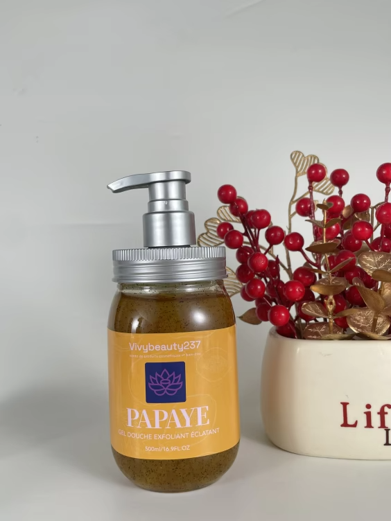 Gel douche exfoliant papaye et vitamineE 500ml